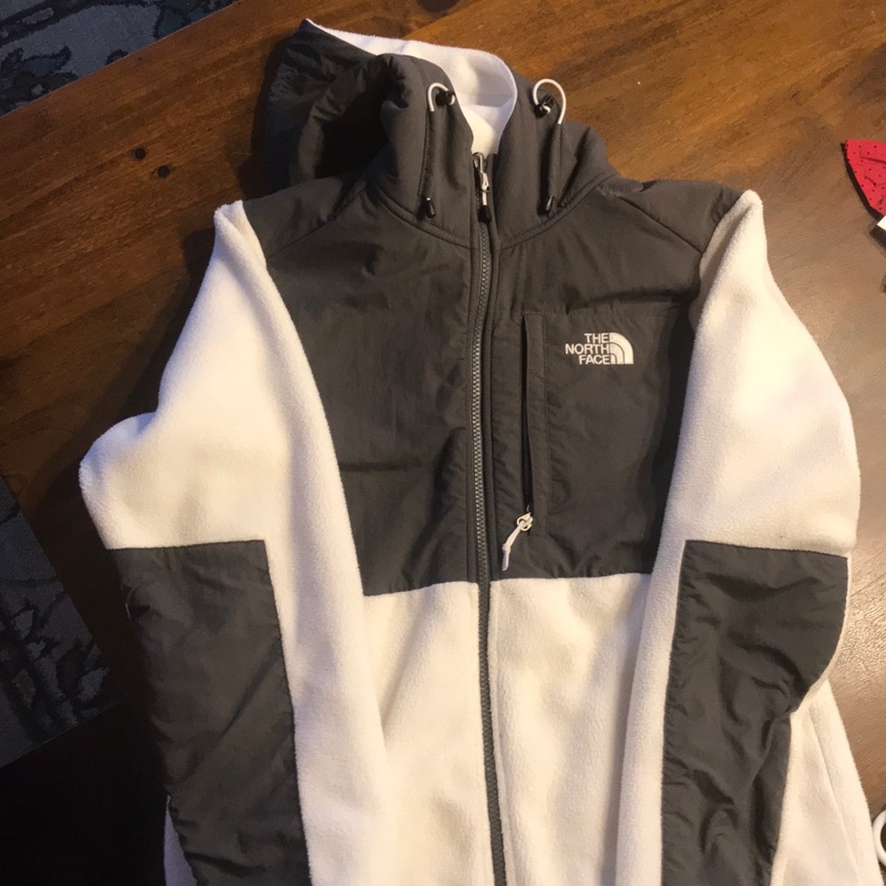 White north face jacket